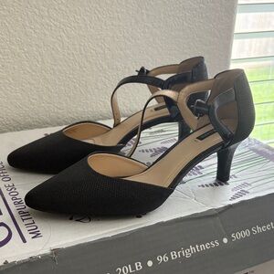 Alex Marie Black Kitten Heels